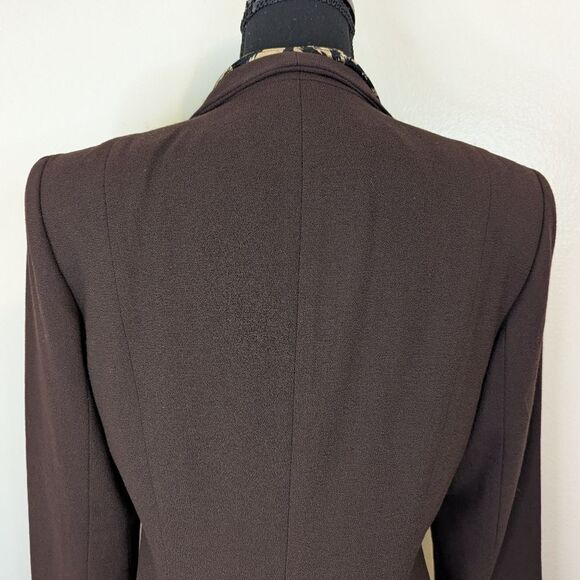 VTG Laura Madrigano Leopard Blazer 90s The Nanny Power Suit Mobwife Eclectic 6 - Picture 6 of 8